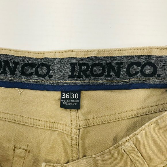 Iron Company Men's Size 36x30 Khaki Work Pants Very Good Preowned Condition - Picture 3 of 10